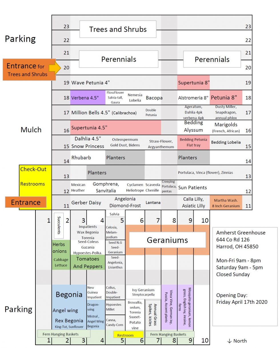 Greenhouse Map | Amherst Greenhouse